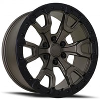 17" Ford Raptor Wheels FR 99 Bronze Face with Black Ring OEM Replica Off-Road Rims