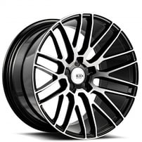 19" Savini Wheels Black Di Forza BM13 Machined Black Rims
