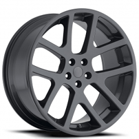 20" Dodge LX Viper AWD Wheels FR 64 Satin Black OEM Replica Rims  