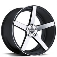 18" Strada Wheels Perfetto Gloss Black Machined Rims 