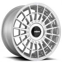 17" Rotiform Wheels R143 LAS-R Gloss Silver Rims 