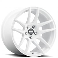 19" Staggered ESR Wheels CS8 Gloss White JDM Style Rims