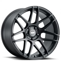 18" Staggered ESR Wheels RF1 Matte Black JDM Style Rims