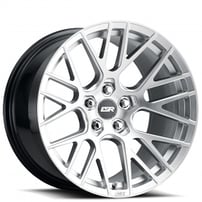 18" Staggered ESR Wheels RF11 Brushed Silver JDM Style Rims