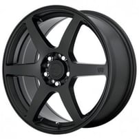 17" Motegi Racing Wheels MR143 CS6 Satin Black Rims