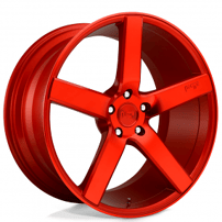 20" Niche Wheels M187 Milan Candy Red Rims 