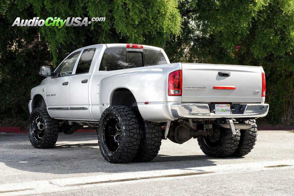 22" XD Wheels XD815 Battalion Gloss Black Milled Rims | 37x13.5x22 22.5 Wheels And Tires For Dodge Dually