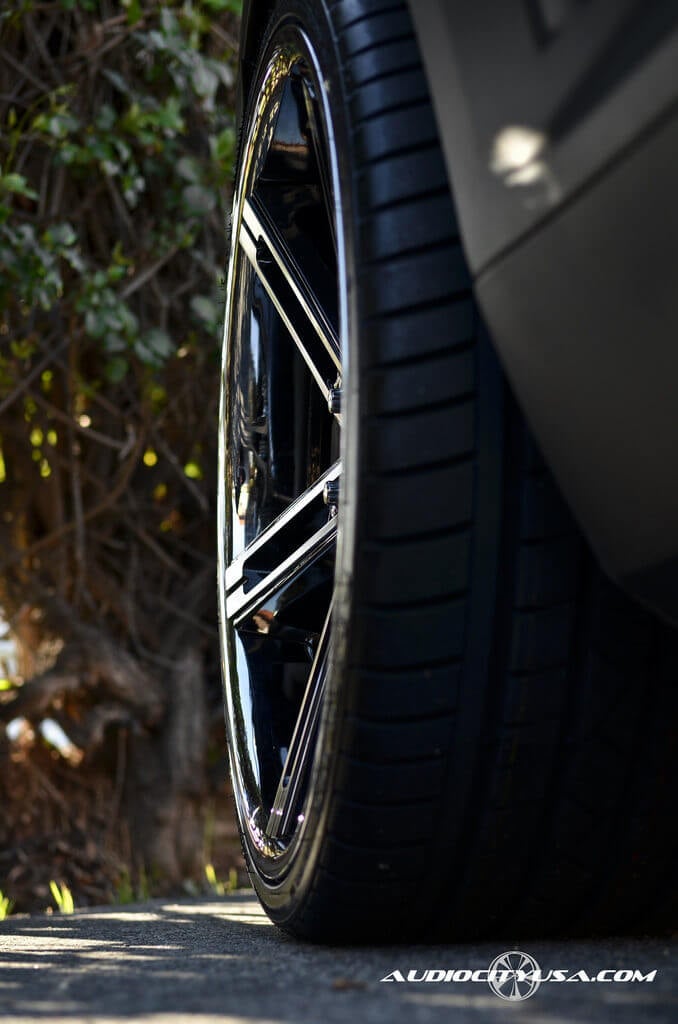 22″ Zenetti Capri bm Chrome lip on blacked out for Chevy Camaro SS
