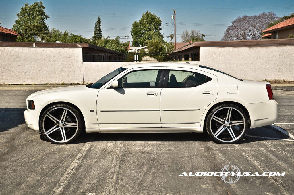 24" IROC Wheels Black Machined Rims Audio City USA