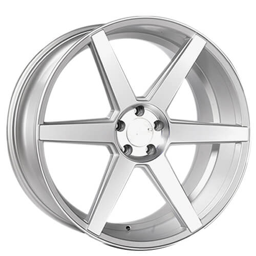 20" Staggered Rennen Wheels CRL55 Silver Brushed Rims for Lowered Infiniti Q50 Audio City USA