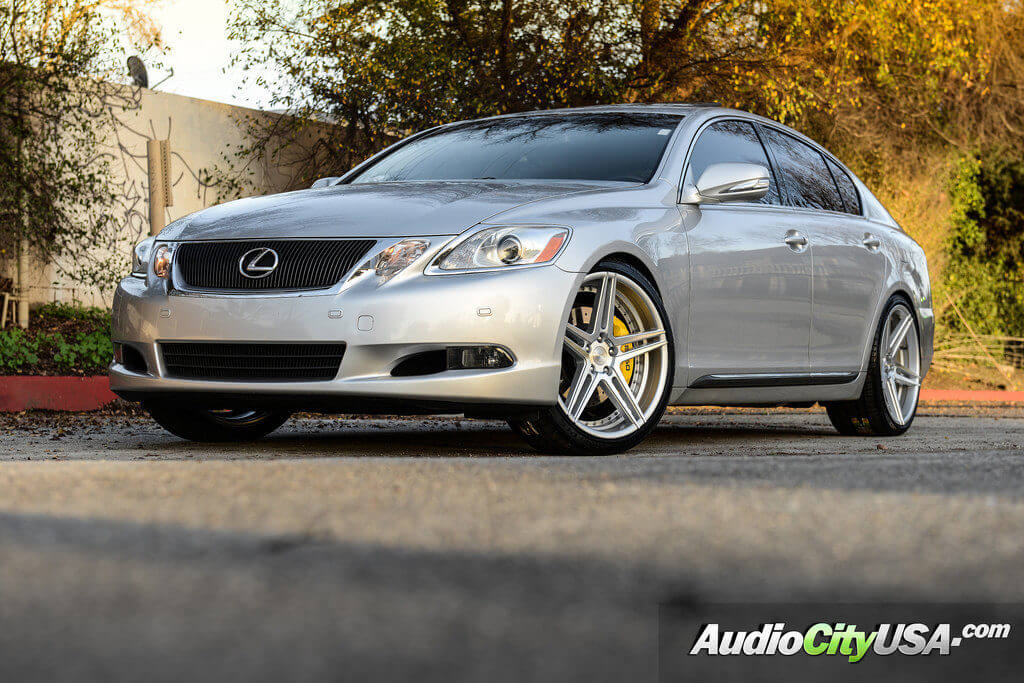 1_Lexus_gs460_Rennen_CSL3_Silver_machine_wheels_rims_AudioCityUsa