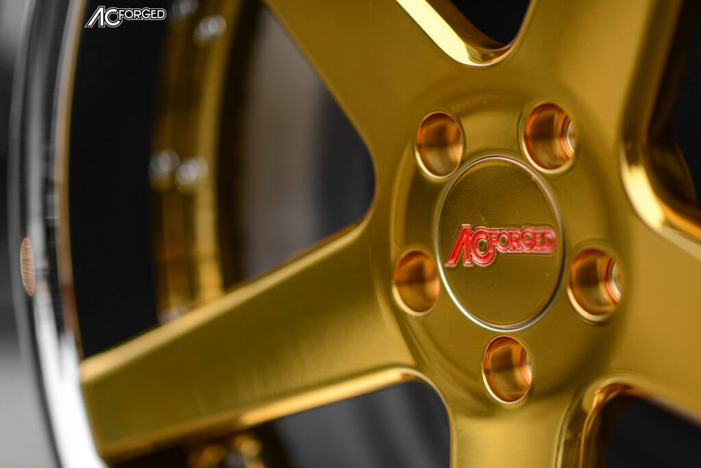 Ac Forged Wheels Acr 405 24kt Gold Chrome Lip