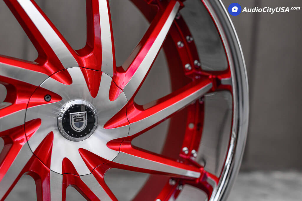 26 Lexani Wheels Artemis Custom Painted Candy Apple Red