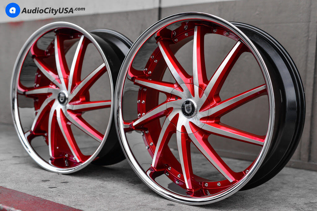 26 Quot Lexani Wheels Artemis Custom Painted Candy Apple Red