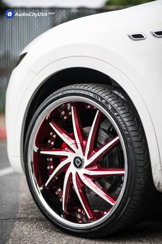  24″ Lexani Wheels Artemis Custom- Color Match with Chrome Lip Rims.