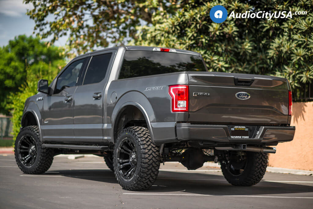 20″ Fuel Wheels D560 Vapor With Matte Black Rims For 2016 Ford F 150