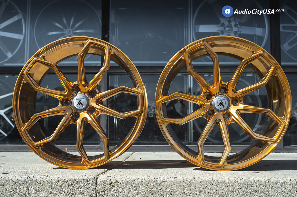 20" Asanti Wheels ABL-19 Polish over Hi-Lust Gold