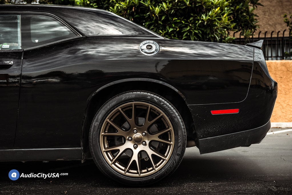 20" Staggered Dodge Challenger Hellcat Wheels Bronze OEM Replica Rims | Audio City USA