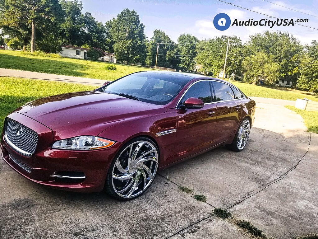 24" Staggered Lexani Wheels Twister Chrome Rims