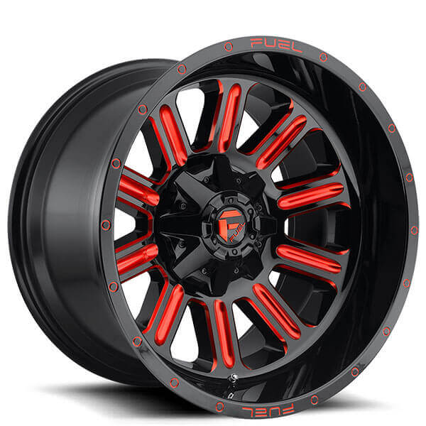 Fuel_Wheels_D621_Hardline_Gloss_Black_With_Candy_Red_Accent_rims_AudiocityUSA