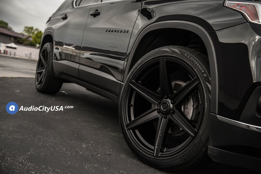 22″ Lexani wheels Savage-6 with Satin Black Rims