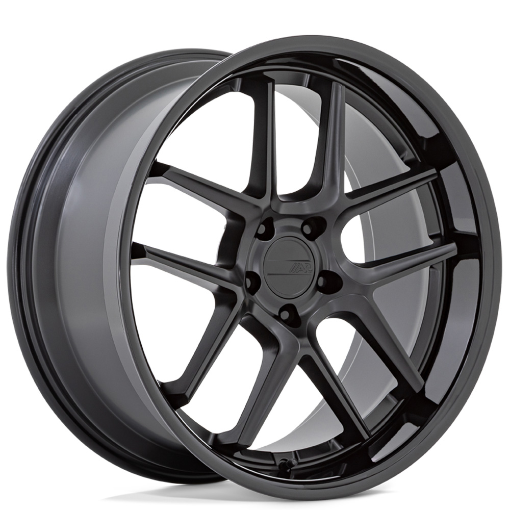 20 Staggered American Racing Wheels Modern AR942 Bishop Matte Black