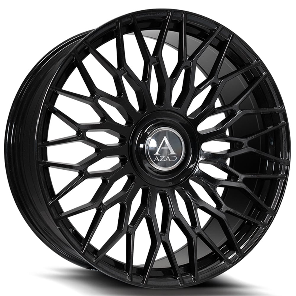 Staggered Azad Wheels Az Gloss Black Xl Cap Rims Az