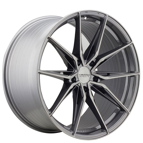 19 Staggered Varro Wheels VD36X Gloss Titanium With Brushed Face Spin