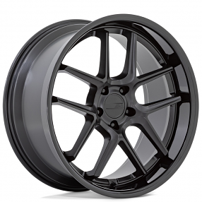 20 Staggered American Racing Wheels Modern AR946 TTF Gloss Black With