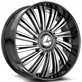 20 Azara Wheels AZA 509 Gloss Black Machined Rims AZA011 1