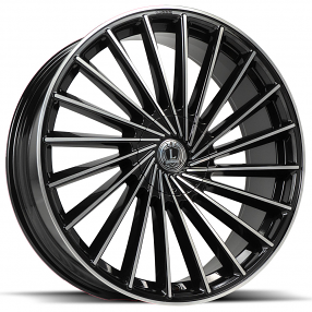 Luxxx Alloys Wheels Lux Gloss Black Machined Rims Lux