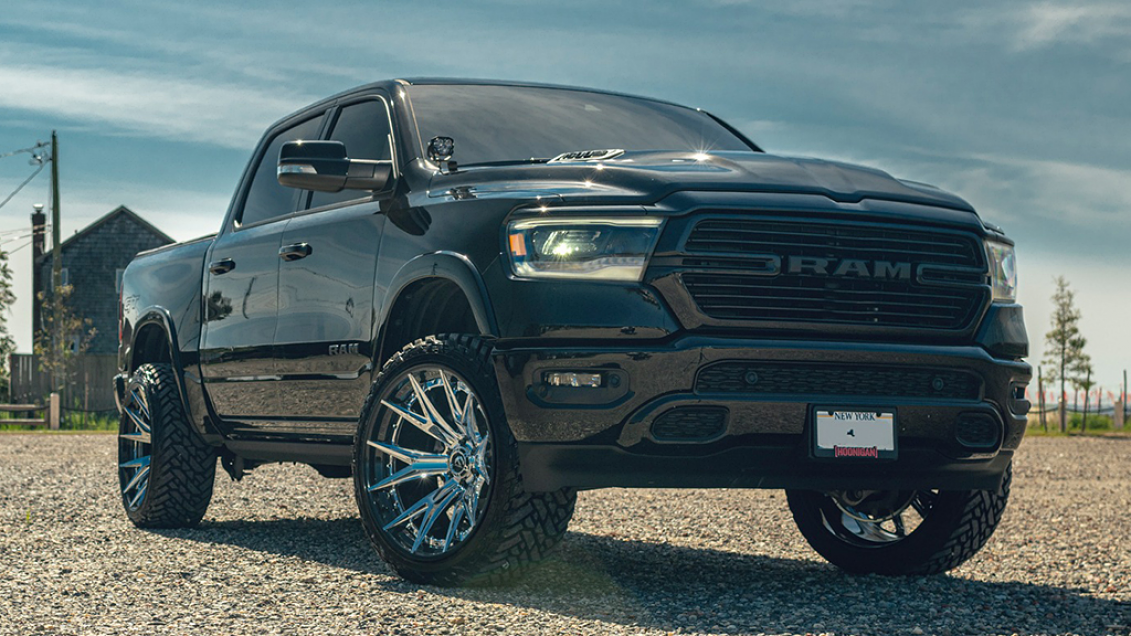 2023 Dodge RAM 1500 on 20" Fuel Wheels FC402PB Catalyst Chrome with ...