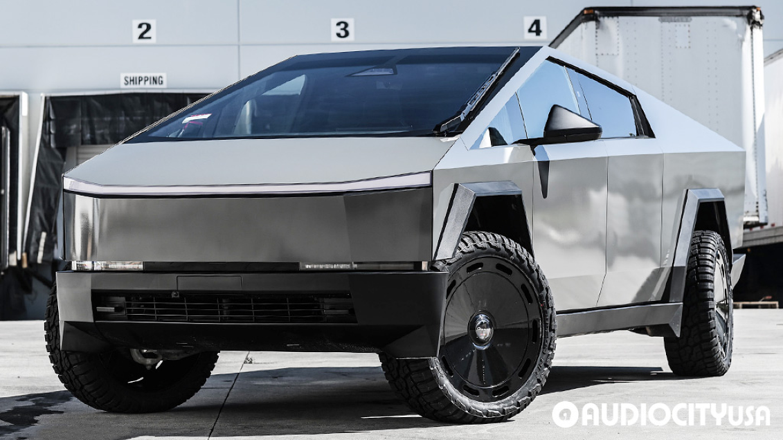 Tesla Floating 2024 Tesla Cybertruck on 24
