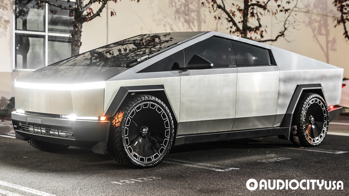 Tesla Floating 2024 Tesla Cybertruck on 26