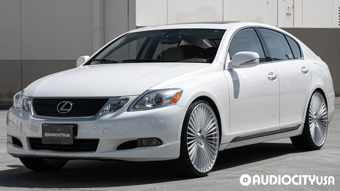 2008 Lexus GS Series on 22" Element Wheels EL40 Brushed Silver ...