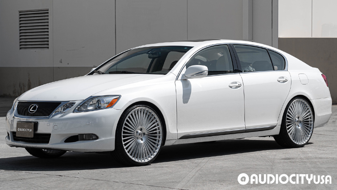 2008 Lexus GS Series on 22" Element Wheels EL40 Brushed Silver ...