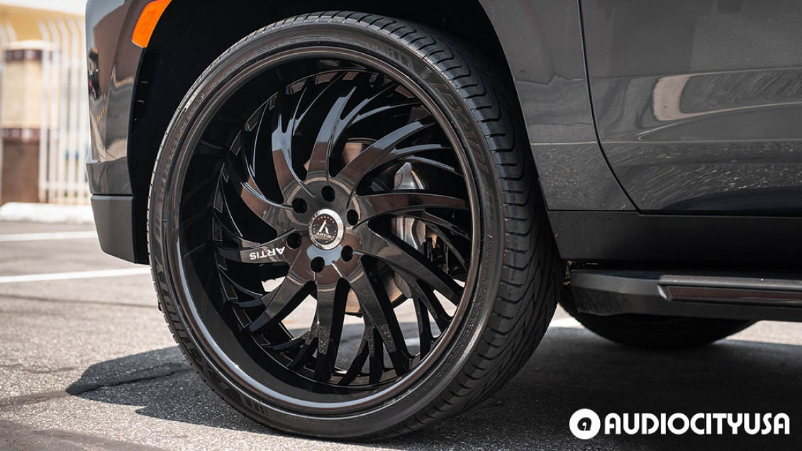 2021 Chevrolet Tahoe 4WD on 26" Artis Wheels Decatur Gloss Black