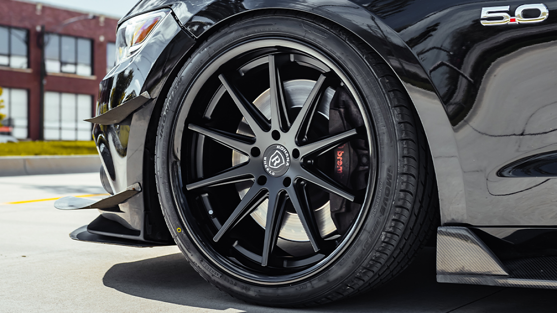 2020 Ford Mustang GT on 20" Rohana Wheels RFC10 Matte Black | Gallery