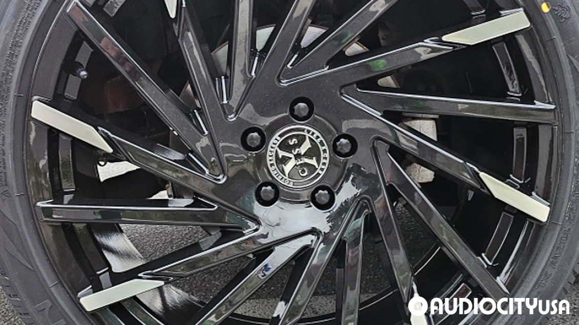 2021 Dodge Challenger AWD on 22" Xcess Wheels X02 Gloss Black Machined