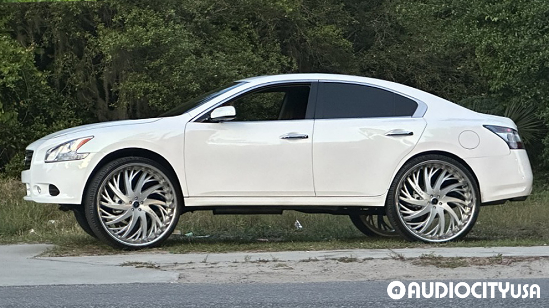 2014 Nissan Maxima Artist Decatur 28 inch Wheels Gallery AudioCityUSA