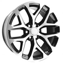 26" OE Creations Wheels PR177 Gloss Black with Machined Face Rims