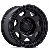 17" Black Rhino Wheels Voyager BR018 Matte Black Off-Road Rims