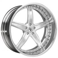 20" Staggered Snyper Forged Wheels Five-0 Brushed Rims