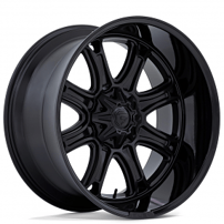 22" Fuel Wheels FC853MB Darkstar Matte Black with Gloss Black Lip Off-Road Rims