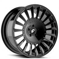 24" Staggered Forgiato Wheels Calibro-M Satin Black Forged Rims