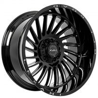 22" XVR-1 Off-Road Wheels Uno Gloss Black Milled Rims