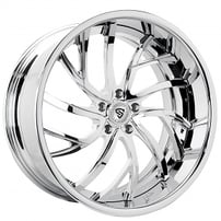 21" Staggered Snyper Forged Wheels Calypso Chrome Rims