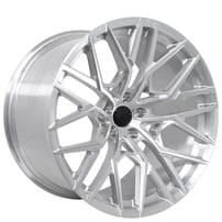21" Staggered Lexani Forged Wheels LF-Luxury LZ-786 Phoenix Silver Forged Rims