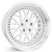 19" ESR Wheels SR01 Gloss White JDM Style Rims