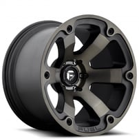 17" Fuel Wheels D564 Beast Black Machined with Dark Tint Off-Road Rims 